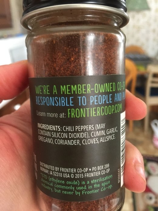 Frontier Co-Op Chili Powder Ingredients Jickety Jacq