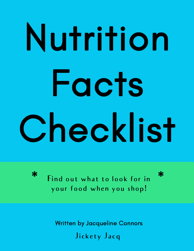 Nutrition Facts Checklist Jickety Jacq